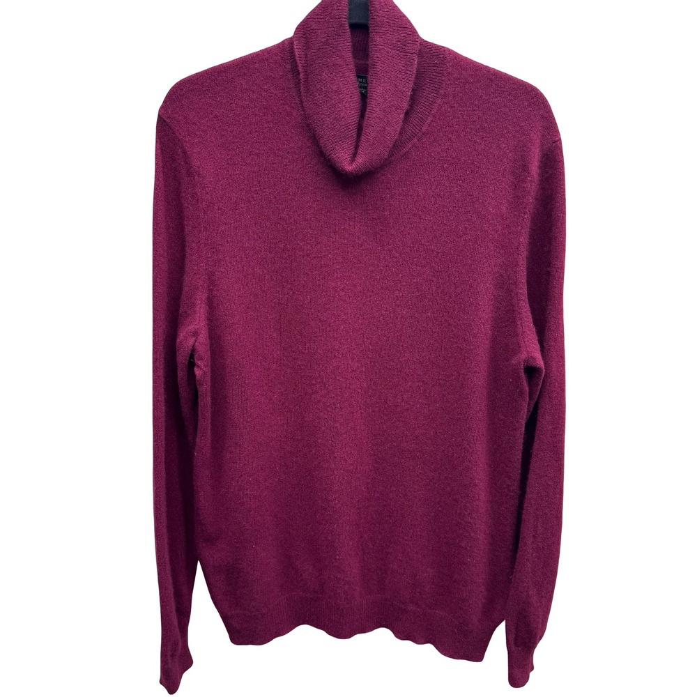 Club Room Luxury 100% Cashmere Quiet Luxury Old Money Cowl Neck Sweater Red L